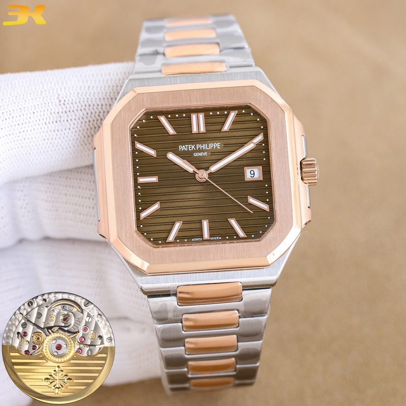 3k副本新品三碼合一重磅推出百達翡麗新系列cubitus 5821腕表 鸚鵡螺。