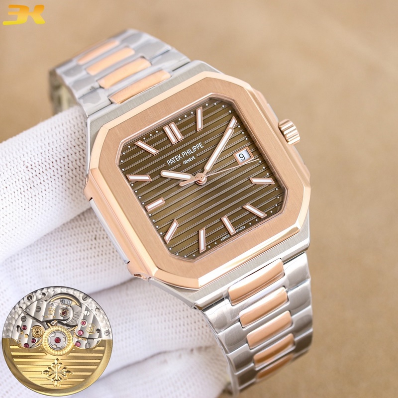 3k副本新品三碼合一重磅推出百達翡麗新系列cubitus 5821腕表 鸚鵡螺。