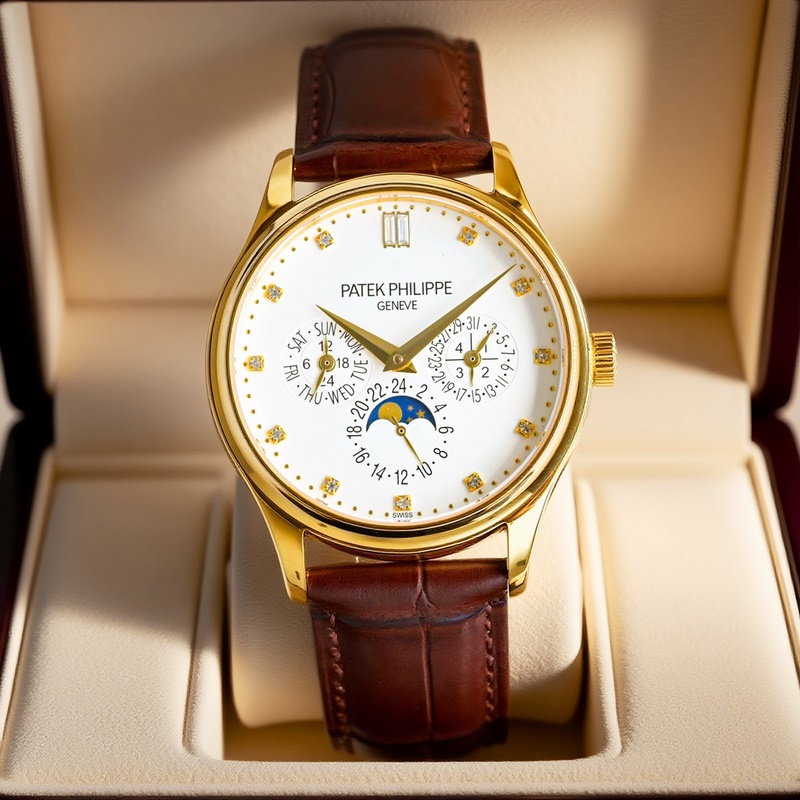 百達翡麗超級複雜功能時計5327、5140系列腕表，萬年曆中最經典的款式。 表徑