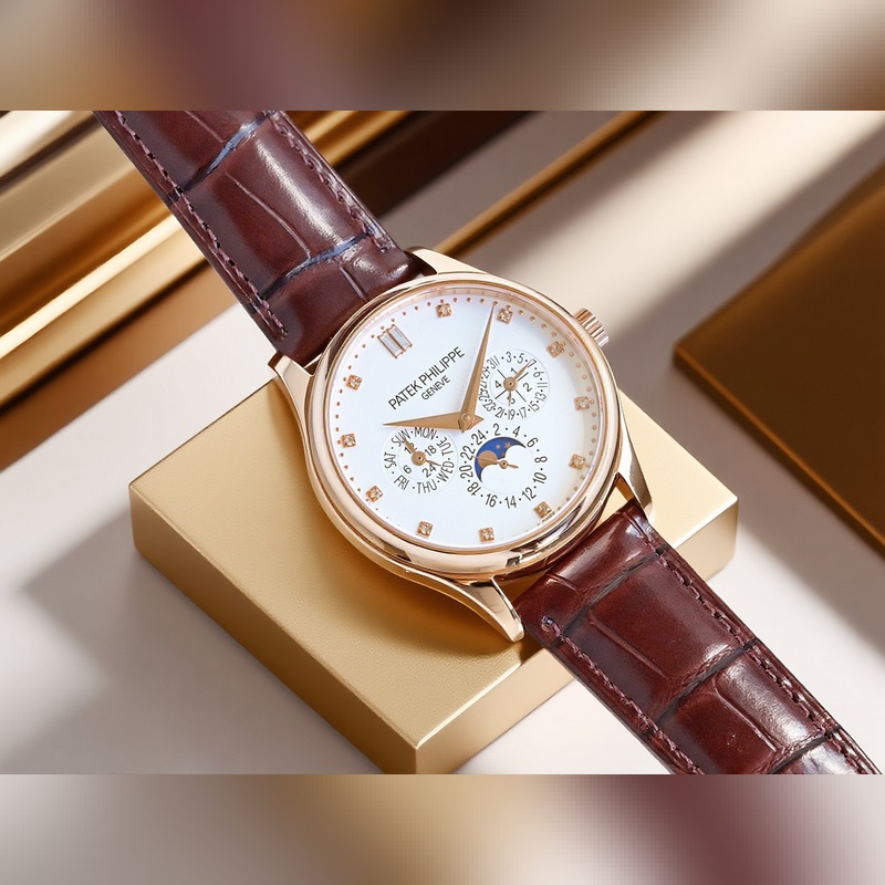 百達翡麗超級複雜功能時計5327、5140系列腕表，萬年曆中最經典的款式。 表徑