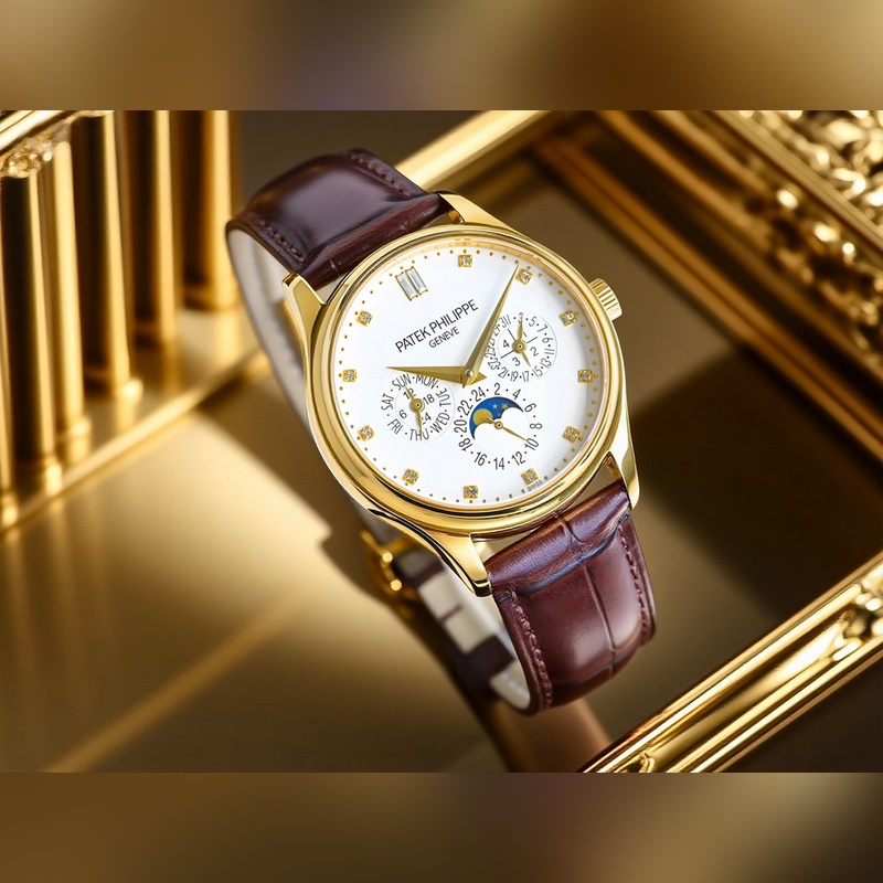 百達翡麗超級複雜功能時計5327、5140系列腕表，萬年曆中最經典的款式。 表徑