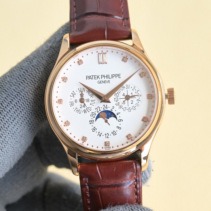 百達(dá)翡麗超級複雜功能時計5327、5140系列腕表，萬年曆中最經(jīng)典的款式。 表徑
