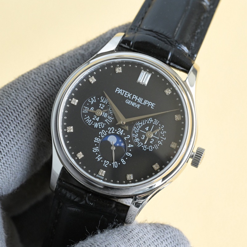 百達翡麗超級複雜功能時計5327、5140系列腕表，萬年曆中最經典的款式。 表徑