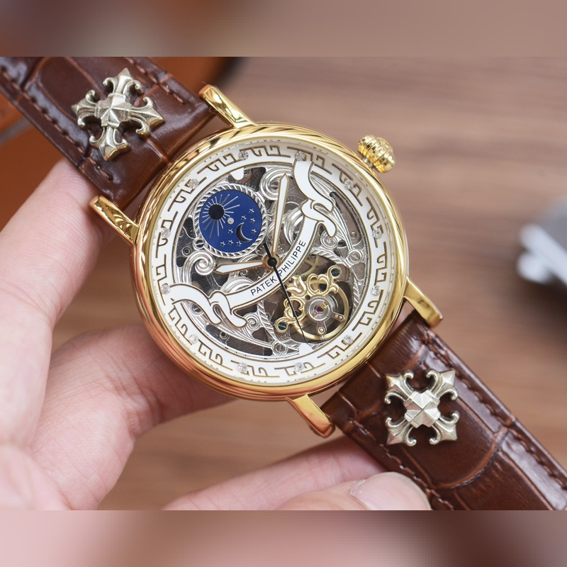 男人摯愛 鏤空腕表 [最新]：百達翡麗 最佳設計 獨家首發 [類型]：精品男士腕