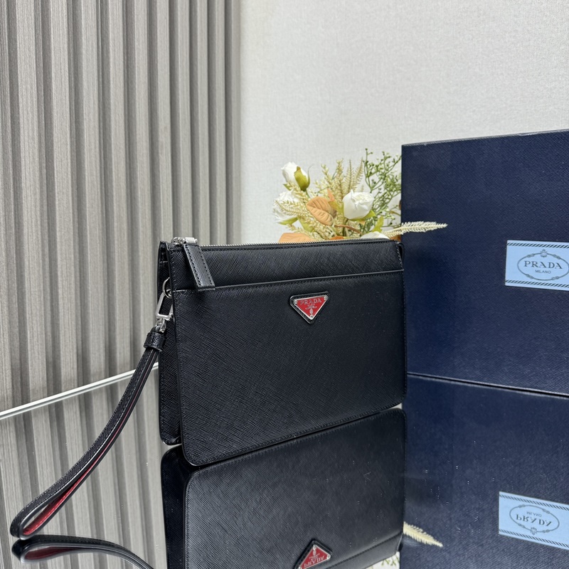 [頂級原單] 新款男士手包2VF032到貨 采用進口Saffiano十字紋牛皮，