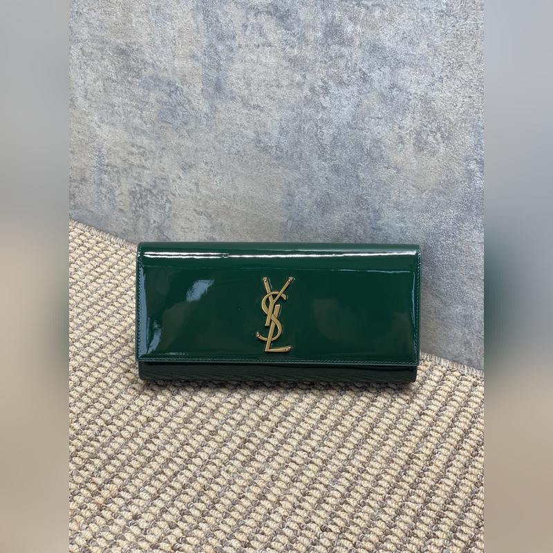 聖羅蘭YSL經(jīng)典無流蘇手包 進(jìn)口鏡面漆皮 市場頂級貨 尺寸：27x12.5x5c