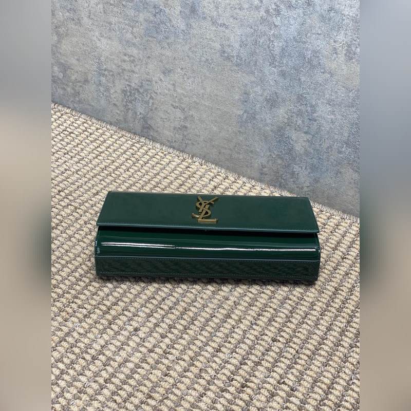 聖羅蘭YSL經(jīng)典無流蘇手包 進(jìn)口鏡面漆皮 市場頂級貨 尺寸：27x12.5x5c