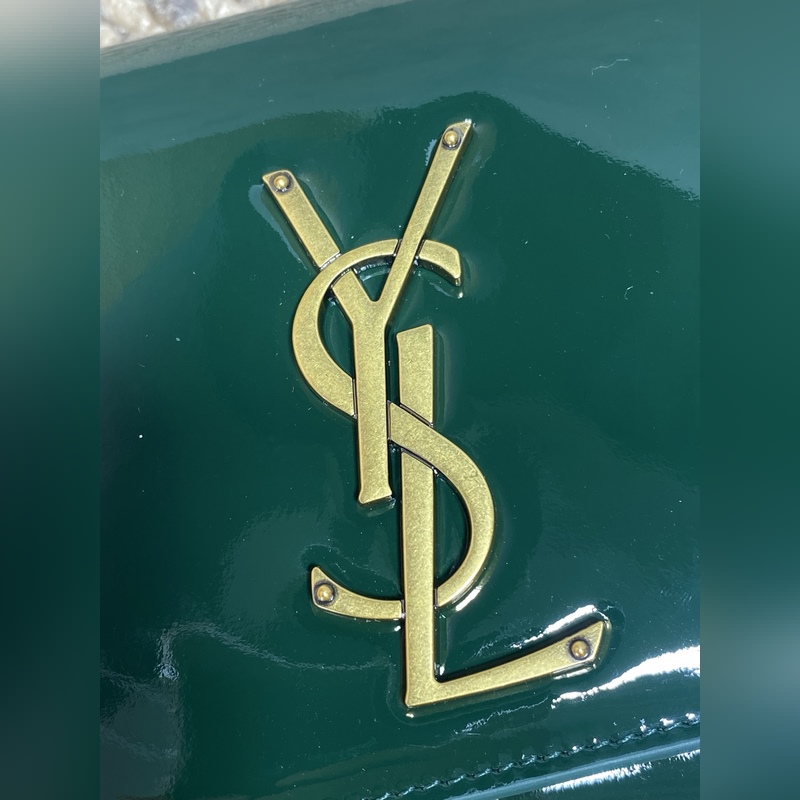 聖羅蘭YSL經(jīng)典無流蘇手包 進(jìn)口鏡面漆皮 市場頂級貨 尺寸：27x12.5x5c