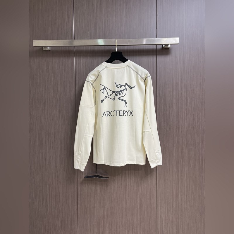 Arcteryx 始祖鳥戶外登山長袖T恤 原版定制拉鍊，明線進口機器4針6線做法