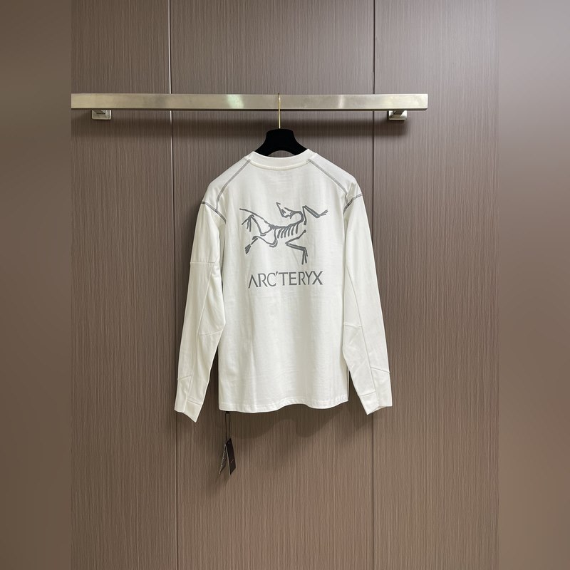 Arcteryx 始祖鳥戶外登山長(zhǎng)袖T恤 原版定制拉鍊，明線進(jìn)口機(jī)器4針6線做法