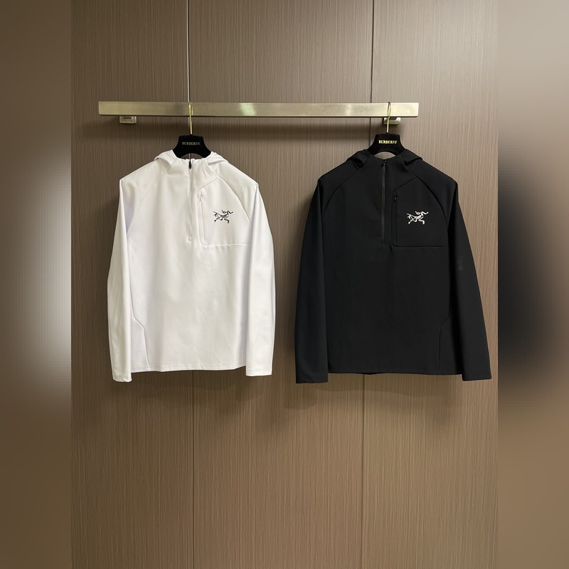 ARCTERYX 始祖鳥秋季立領(lǐng)衫半拉鍊衛(wèi)衣外套，甄選新疆華棉面料 手感軟糯細(xì)膩