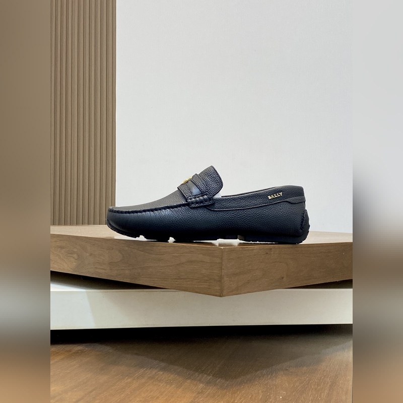 Bally，巴利 男士新款一腳蹬懶人駕車鞋 莞産原材料猛貨！采用荔枝紋小牛皮鞋面