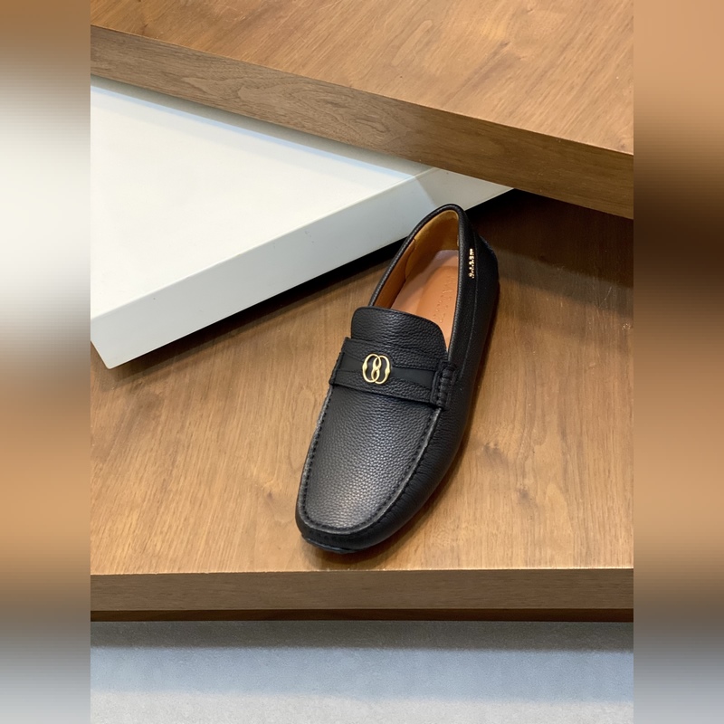 Bally，巴利 男士新款一腳蹬懶人駕車鞋 莞産原材料猛貨！采用荔枝紋小牛皮鞋面