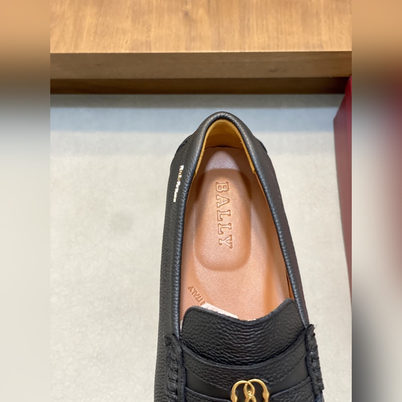 Bally，巴利 男士新款一腳蹬懶人駕車鞋 莞産原材料猛貨！采用荔枝紋小牛皮鞋面