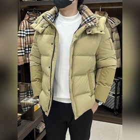 主推羽絨 Burberry 2026最新款時尚設計師款羽絨外套 巴寶莉連帽羽絨服