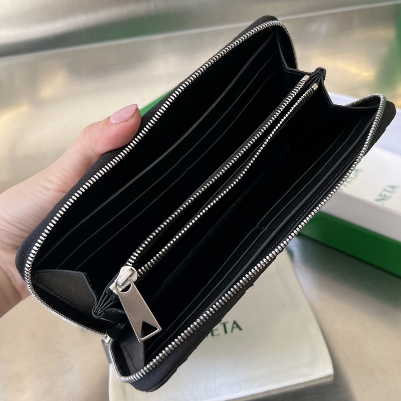 B家編織縫線錢包 749427 編織外縫線設計 時髦度與經典并存 純手工縫線