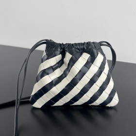 #Bv 新款 配色抽繩Dustbag 垃圾袋 816987 經(jīng)典拼色編織格 背