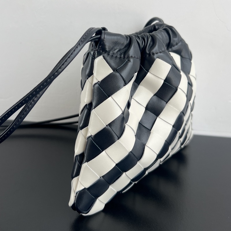 #Bv 新款 配色抽繩Dustbag 垃圾袋 816987 經(jīng)典拼色編織格 背