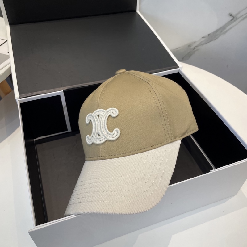 CELINE·賽琳 秋冬新款C字母繡花羊毛棒球帽 頂級(jí)版本 購(gòu)入正品打版，帽型完