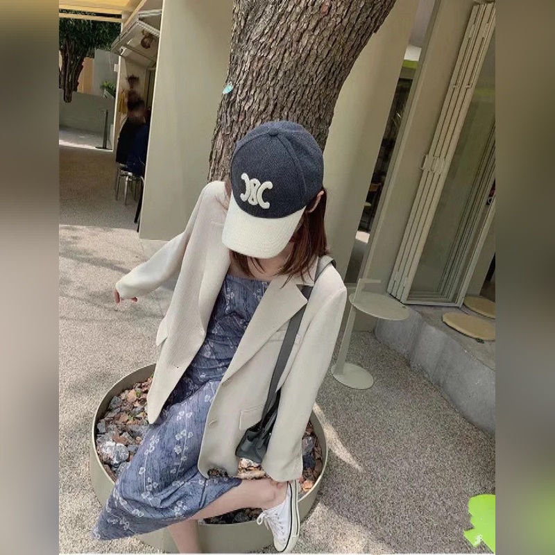 CELINE·賽琳 秋冬新款C字母繡花棒球帽 頂級版本 購入正品打版，帽型完全