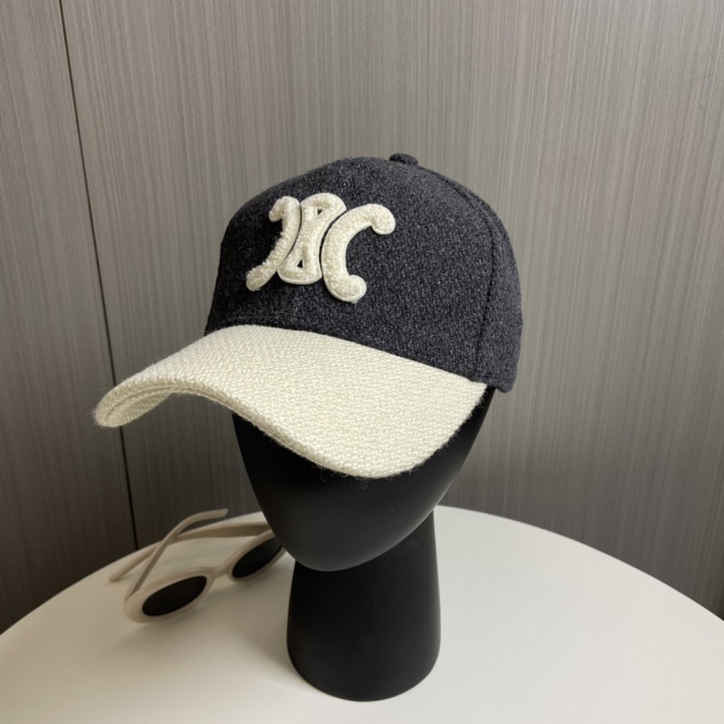 CELINE·賽琳 秋冬新款C字母繡花棒球帽 頂級版本 購入正品打版，帽型完全