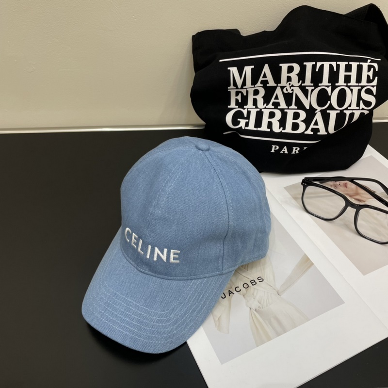 牛仔CELINE·賽琳 新款凱旋門繡花棒球帽 頂級版本 購入正品打版，帽型完全