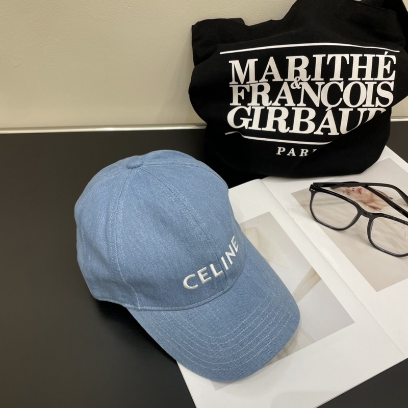 牛仔CELINE·賽琳 新款凱旋門繡花棒球帽 頂級版本 購入正品打版，帽型完全