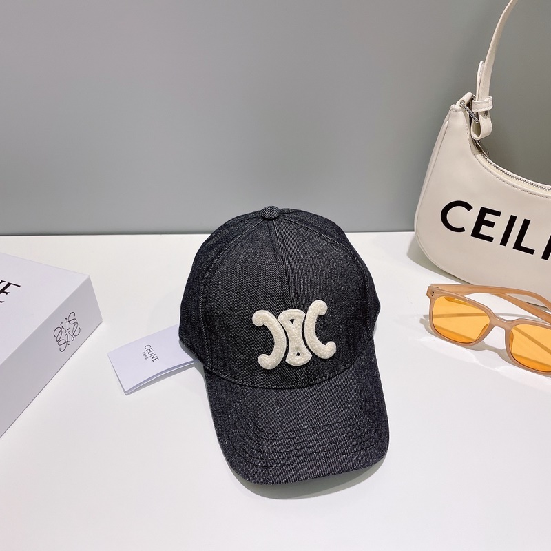 深藍(lán)牛仔CELINE·賽琳 2026ss新款凱旋門繡花棒球帽 頂級(jí)版本 購(gòu)入正