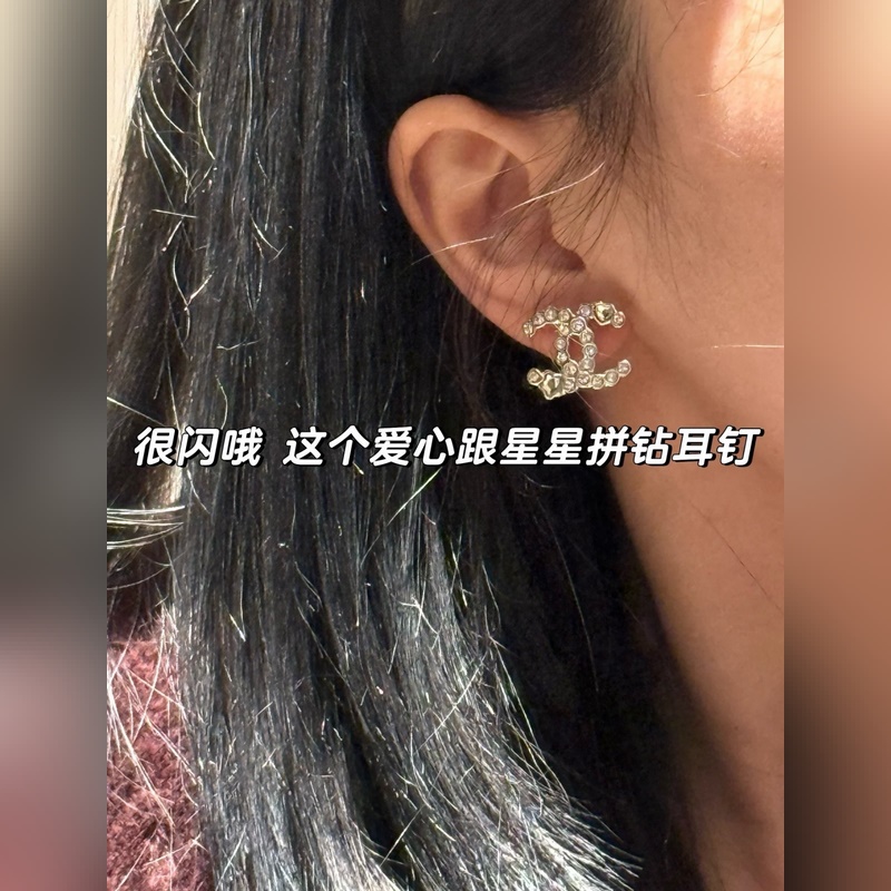 [香奈兒星鑽小珍珠雙c耳釘] 你們一直在等的超級大爆款來啦 25春夏最新系列！太