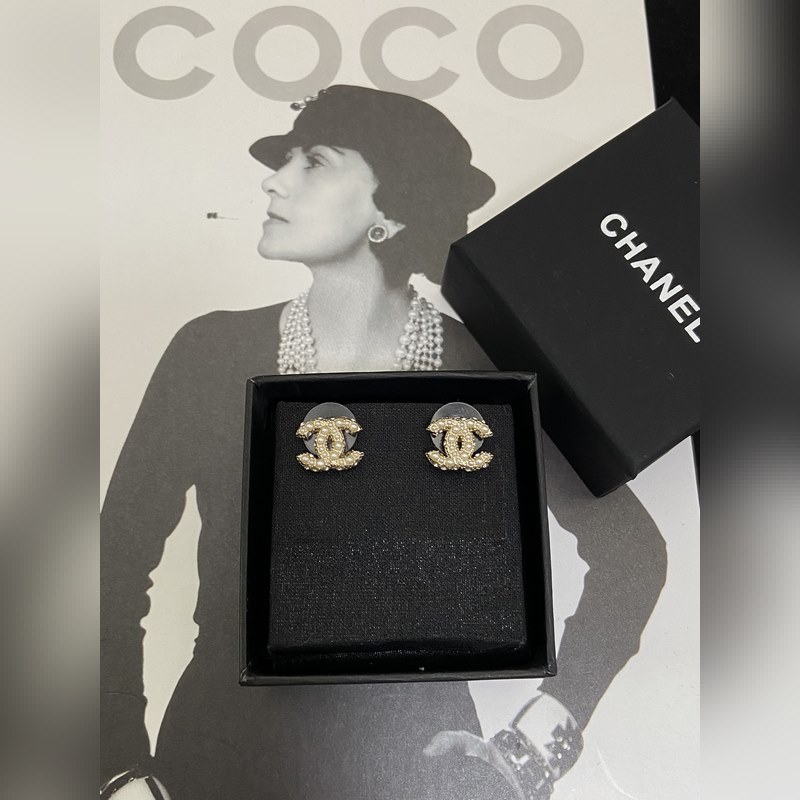 [新品出貨]Chanel  香奈兒雙C珍珠耳釘