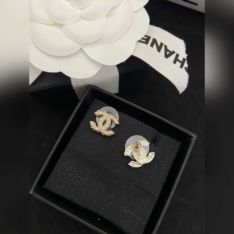 [新品出貨]Chanel  香奈兒雙C珍珠耳釘