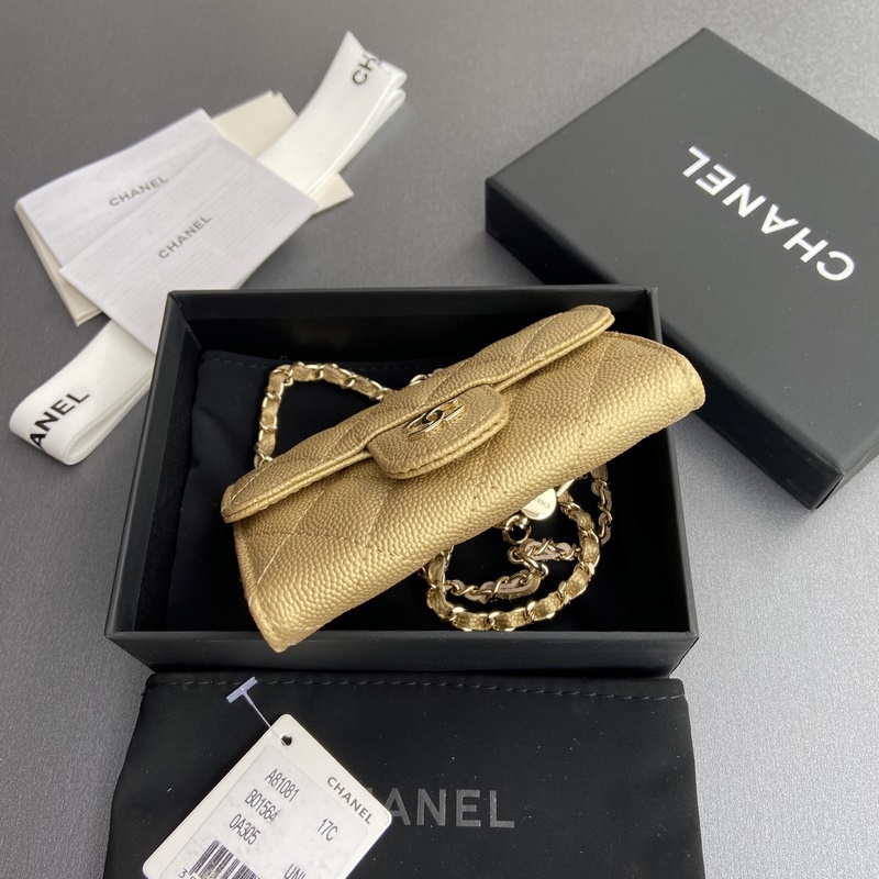 小香進口意大利顆粒牛皮 貨號：A81081(鍊條小卡包) 尺寸：w11 h7c