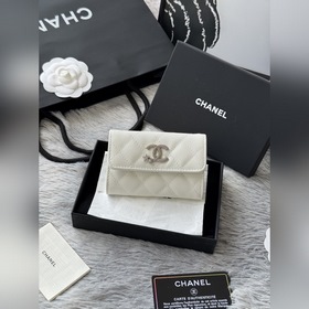2026 秋季 新品 兩折卡包 chanel 蓋頭卡包 可放信用卡 零錢 魚子醬