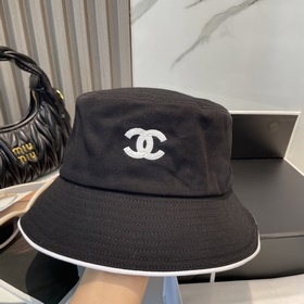 Chanel(香奈兒)專櫃新款原單刺繡漁夫帽 1：1開模訂制，立體刺繡，精緻無暇