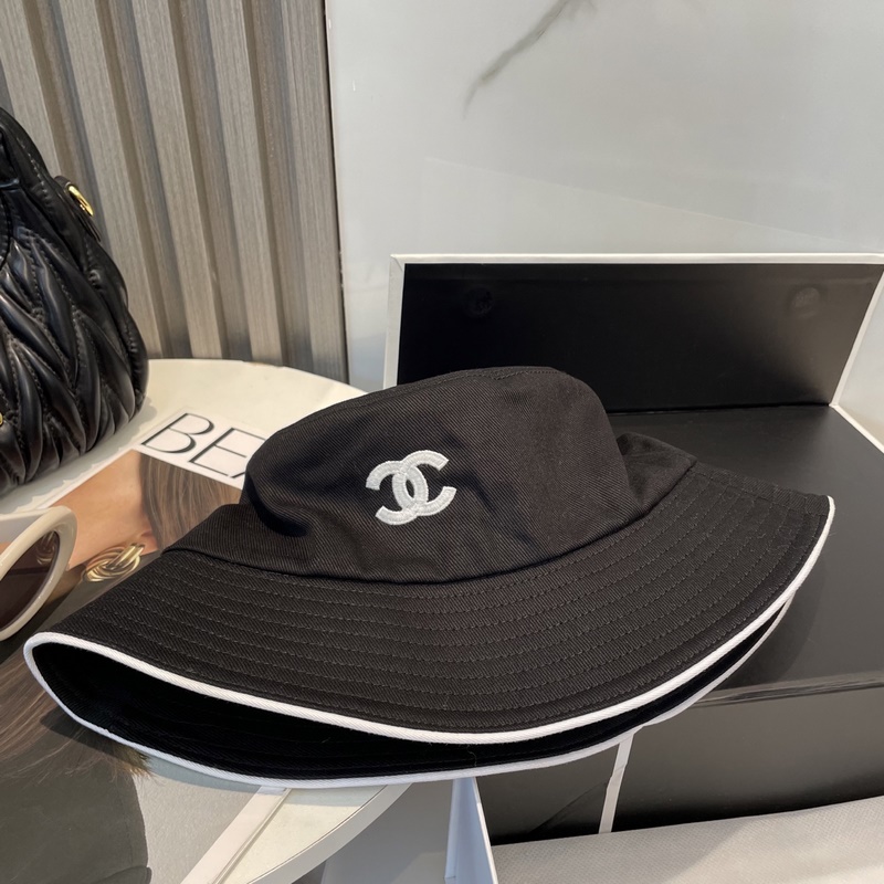 Chanel(香奈兒)專櫃新款原單刺繡漁夫帽 1：1開模訂制，立體刺繡，精緻無暇