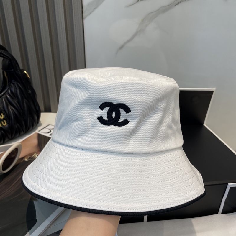 Chanel(香奈兒)專櫃新款原單刺繡漁夫帽 1：1開模訂制，立體刺繡，精緻無暇