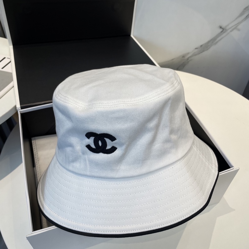 Chanel(香奈兒)專櫃新款原單刺繡漁夫帽 1：1開模訂制，立體刺繡，精緻無暇