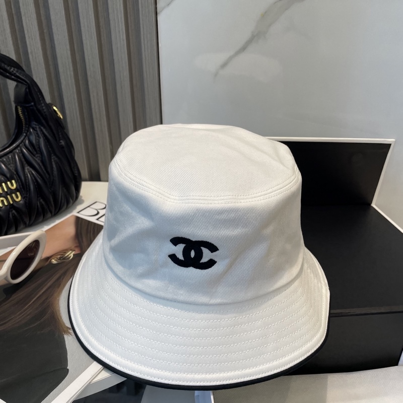 Chanel(香奈兒)專櫃新款原單刺繡漁夫帽 1：1開模訂制，立體刺繡，精緻無暇