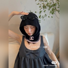 Chanel官網品質香奈兒秋冬網紅時尚博主推薦款毛線帽，小紅書爆款，手感超柔軟舒