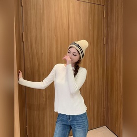 Chanel官網品質香奈兒秋冬網紅時尚博主推薦款毛線帽，各大平臺爆款，手感超柔軟