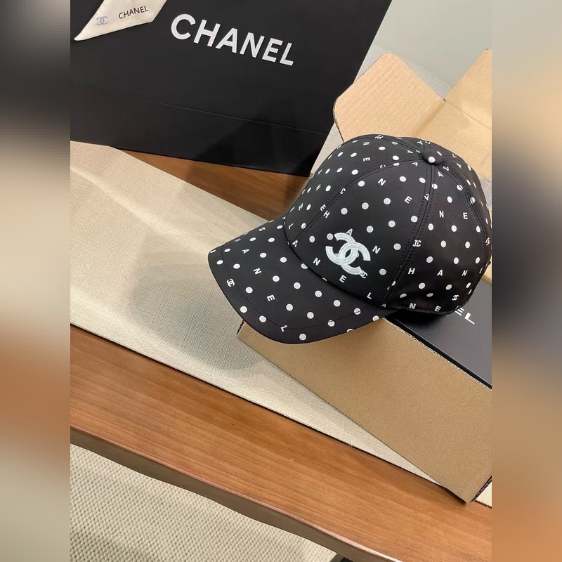 [升級版]香奈兒 chanel這款波點棒球帽簡直是時尚圈的王炸單品！經典黑白配色