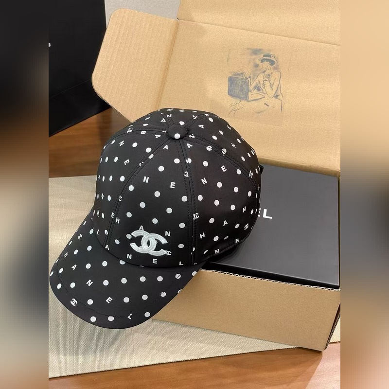 [升級版]香奈兒 chanel這款波點棒球帽簡直是時尚圈的王炸單品！經典黑白配色