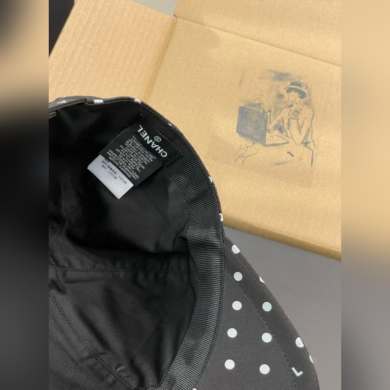 [升級版]香奈兒 chanel這款波點棒球帽簡直是時尚圈的王炸單品！經典黑白配色
