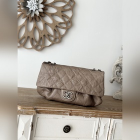 原版開發 頂級 現貨 Chanel Vintage雲朵包 杏色 球紋 獨特時髦