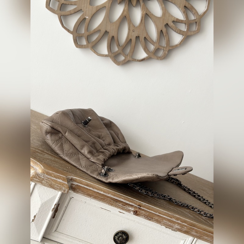 原版開發 頂級 現貨 Chanel Vintage雲朵包 杏色 球紋 獨特時髦