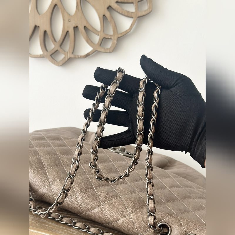 原版開發 頂級 杏色 球紋 現貨 Chanel Vintage雲朵包 獨特時髦