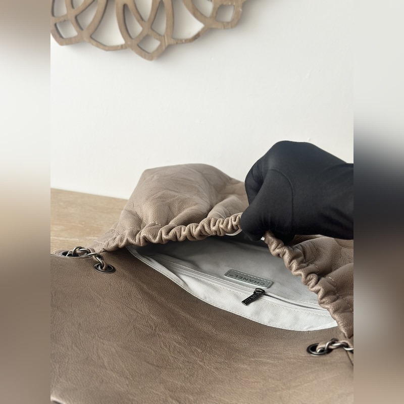 原版開發 頂級 杏色 球紋 現貨 Chanel Vintage雲朵包 獨特時髦