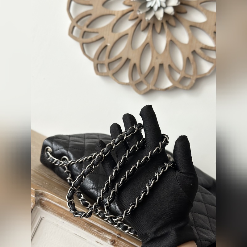 原版開發(fā) 頂級 黑色 球紋 現(xiàn)貨 Chanel Vintage雲(yún)朵包 獨特時髦、