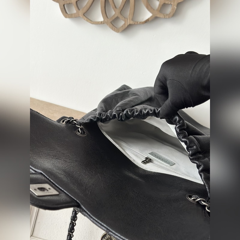 原版開發(fā) 頂級 黑色 球紋 現(xiàn)貨 Chanel Vintage雲(yún)朵包 獨特時髦、