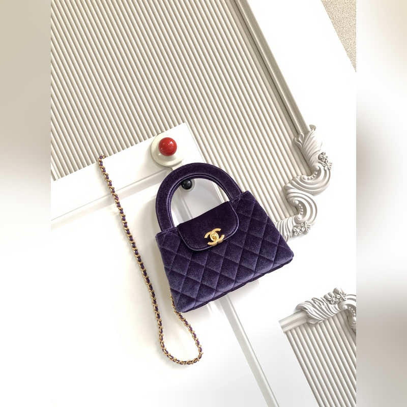 AS4416 絲絨 CHANEL 24A秋冬系列超火爆Kelly 包 實際溢w購